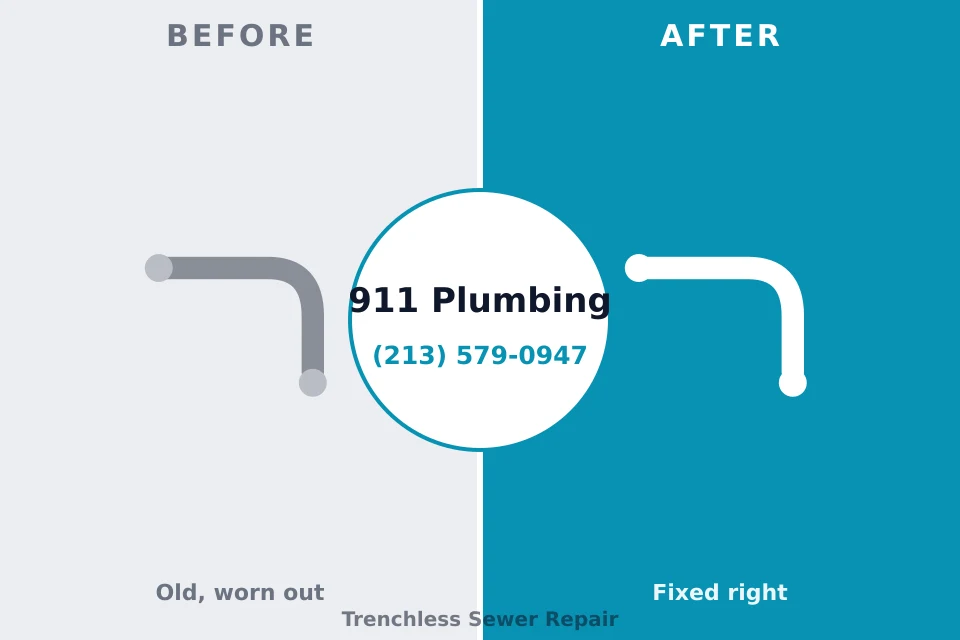 Before and after: plumbing company Thiensville, WI